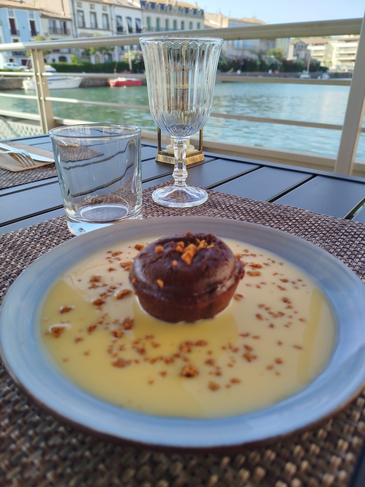 Moelleux au chocolat, crème anglaise